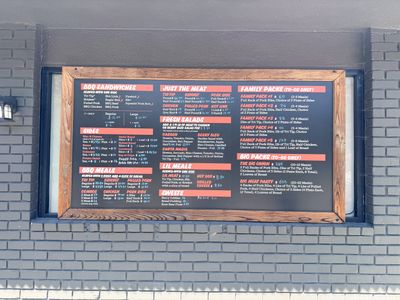 South Winchester BBQ menu 1